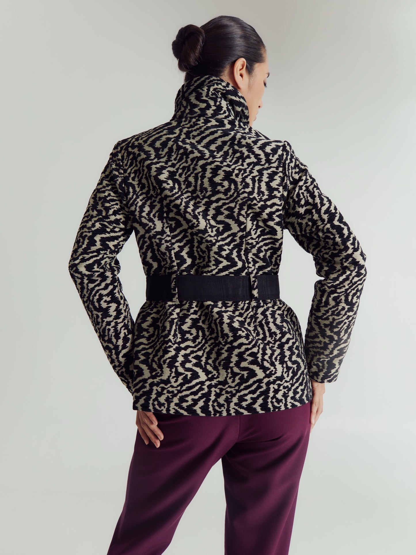 ODETTE TAILORED JACKET WITH DETACHABLE CAPE