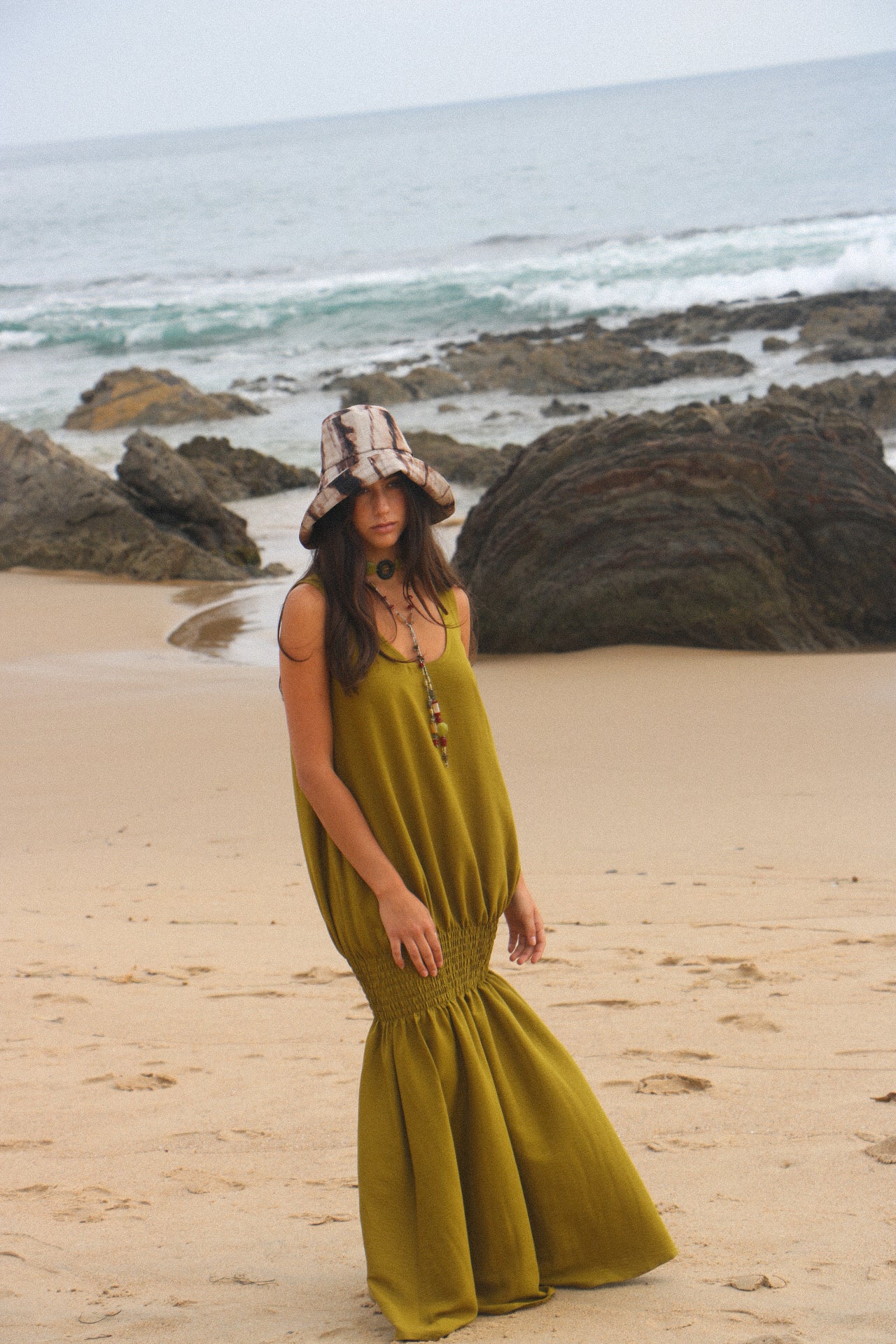 PALOMA DRESS - OLIVE