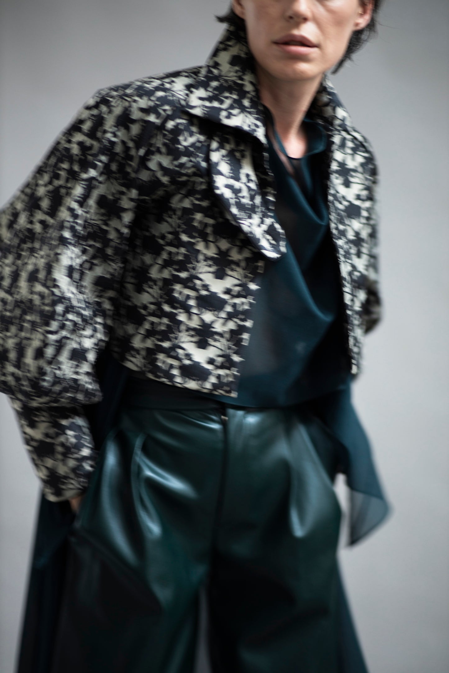 PROTEA JACQUARD - CROPPED JACKET