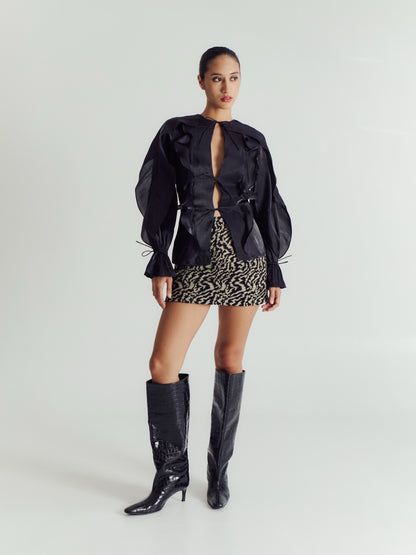 ISABELLA RUFFLED BLOUSE