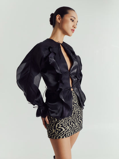 ISABELLA RUFFLED BLOUSE