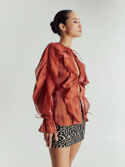 ISABELLA RUFFLED BLOUSE