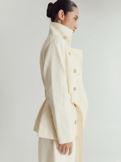 ODETTE TAILORED JACKET WITH DETACHABLE CAPE