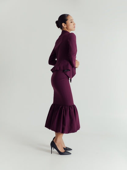 DOMINIQUE TAILORED HIGH NECK JACKET