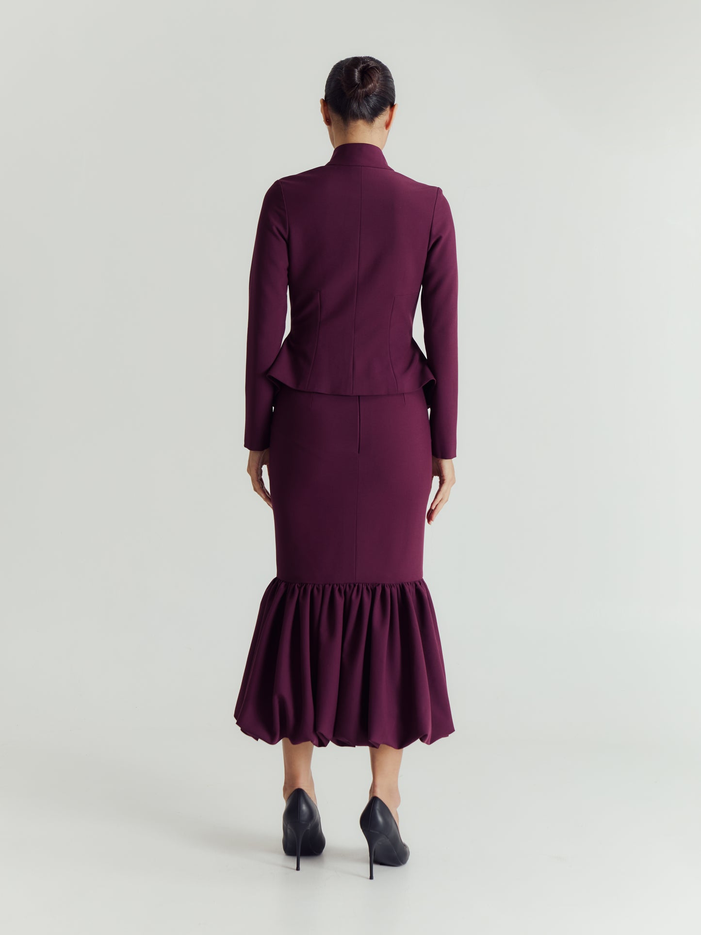 DOMINIQUE TAILORED HIGH NECK JACKET