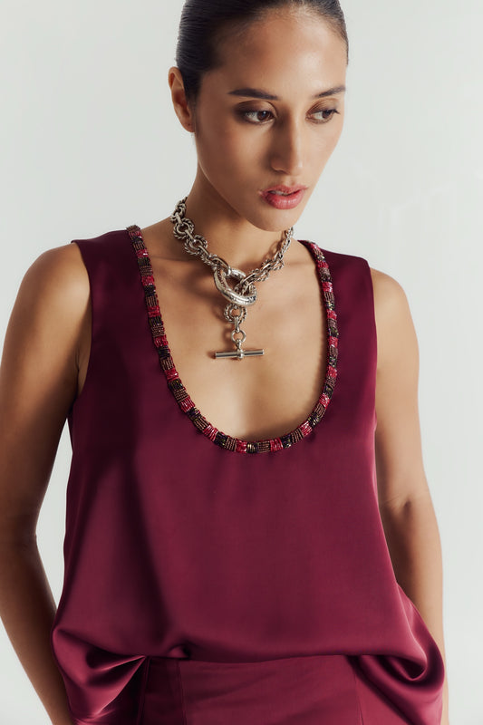 ROXANNE BEADED TANKTOP