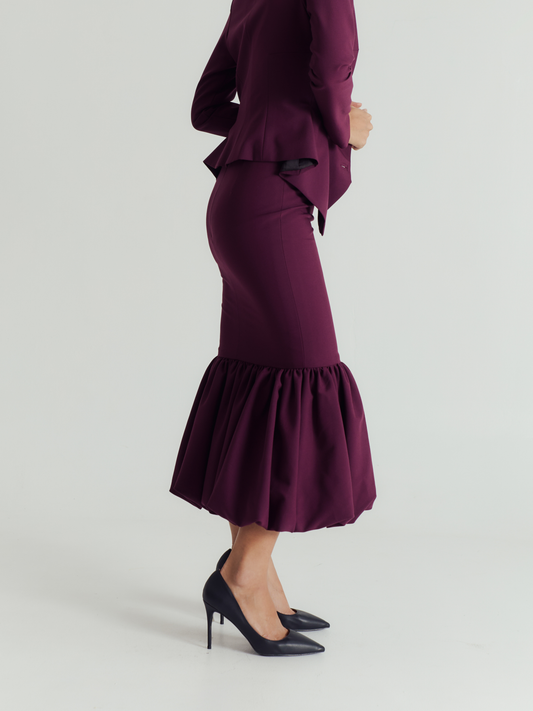 VIVIENNE BALLOON HEM SKIRT