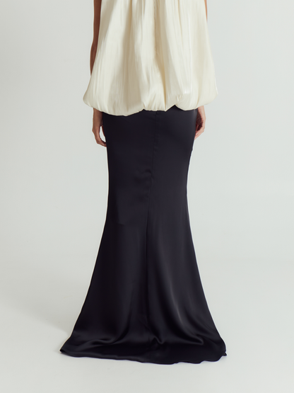 OPHELIA LONG SATIN SKIRT