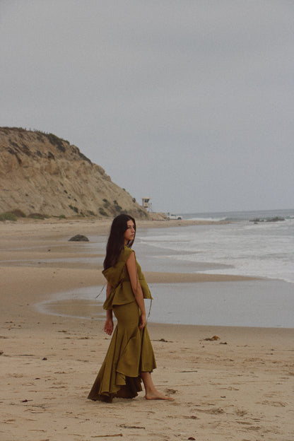 ELIZA SKIRT - OLIVE