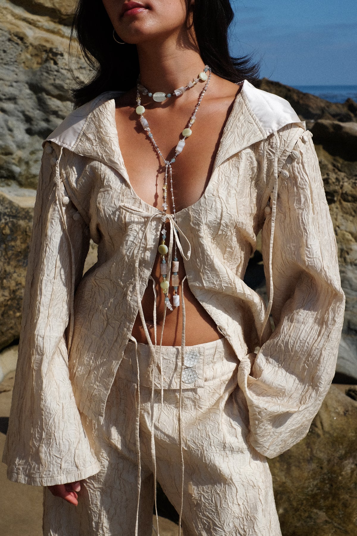 WRAP AROUND NECKLACE - SEA