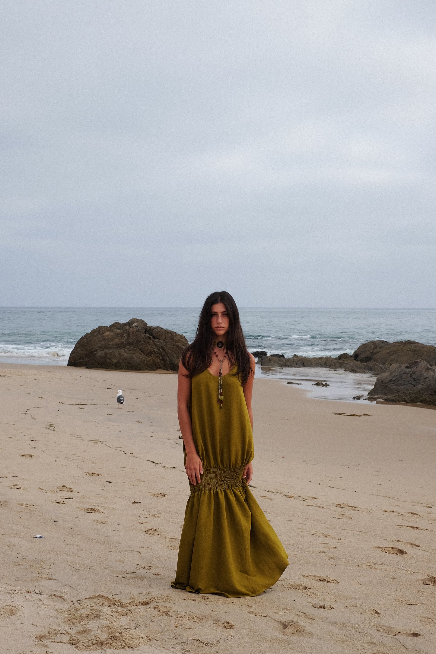 PALOMA DRESS - OLIVE