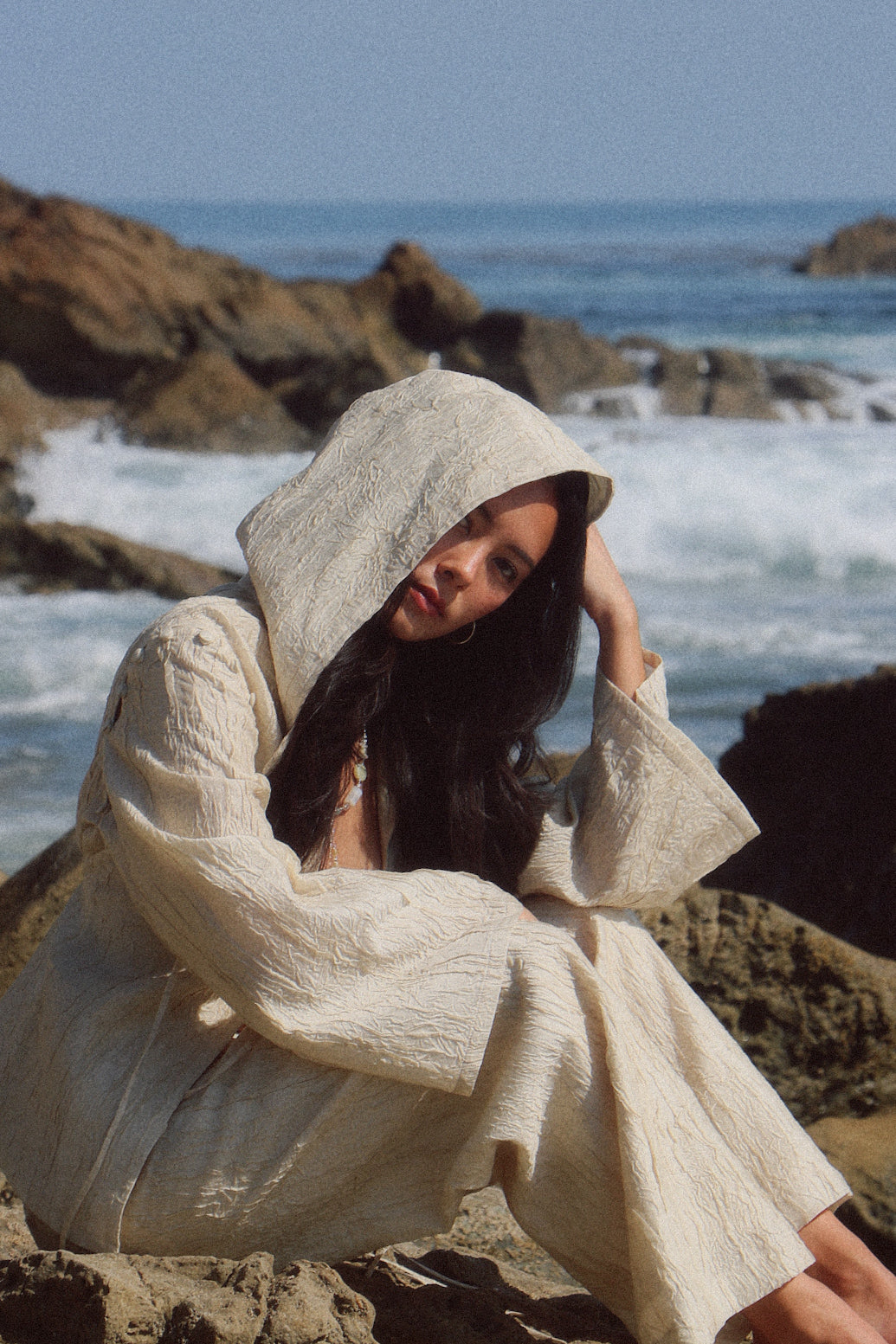 BROOKE HOODIE - CRINKLED CREME