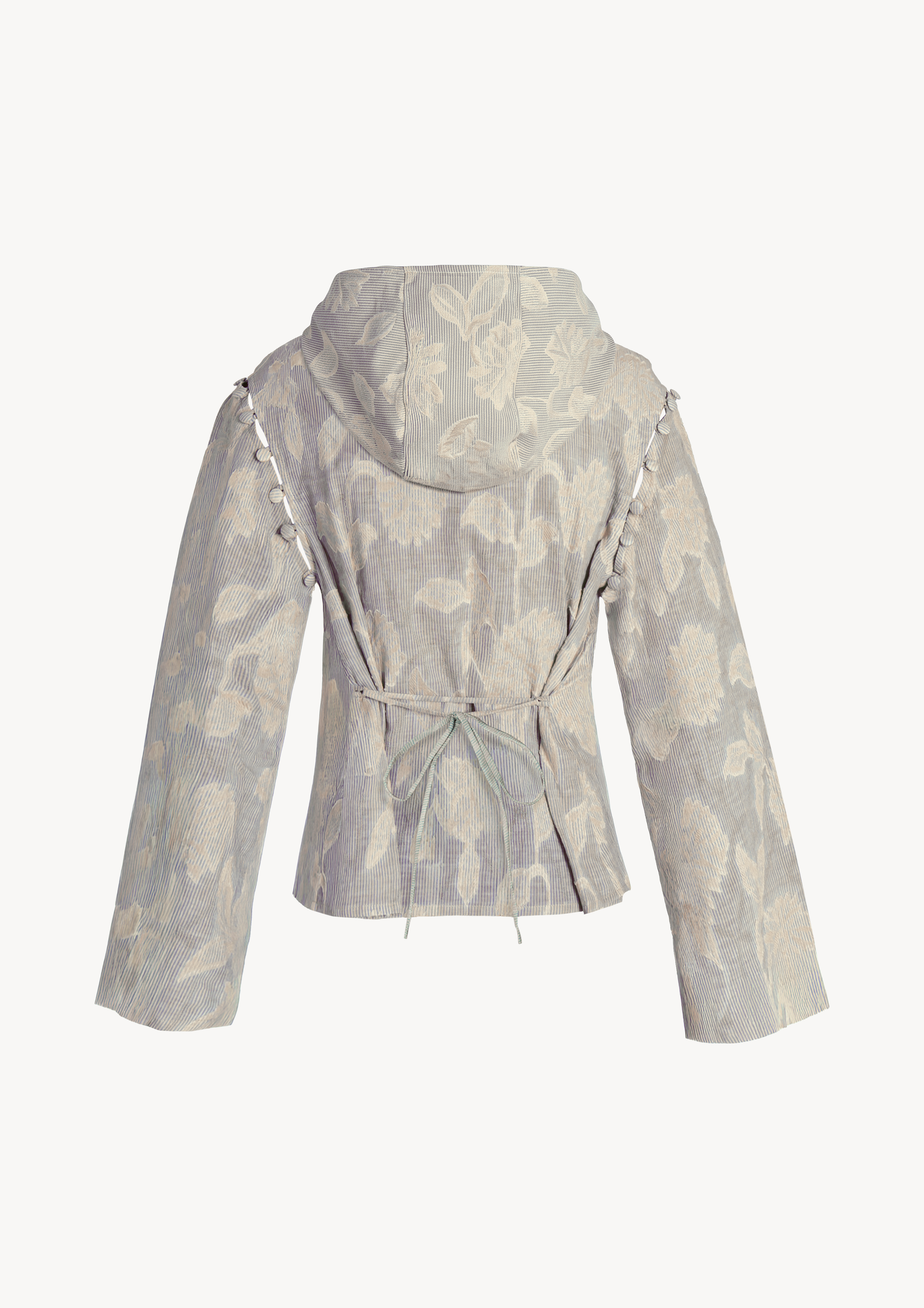 BROOKE HOODIE - BLUE FLORAL STRIPES