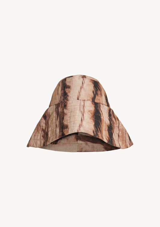 BUCKET HAT - BROWN WOOD