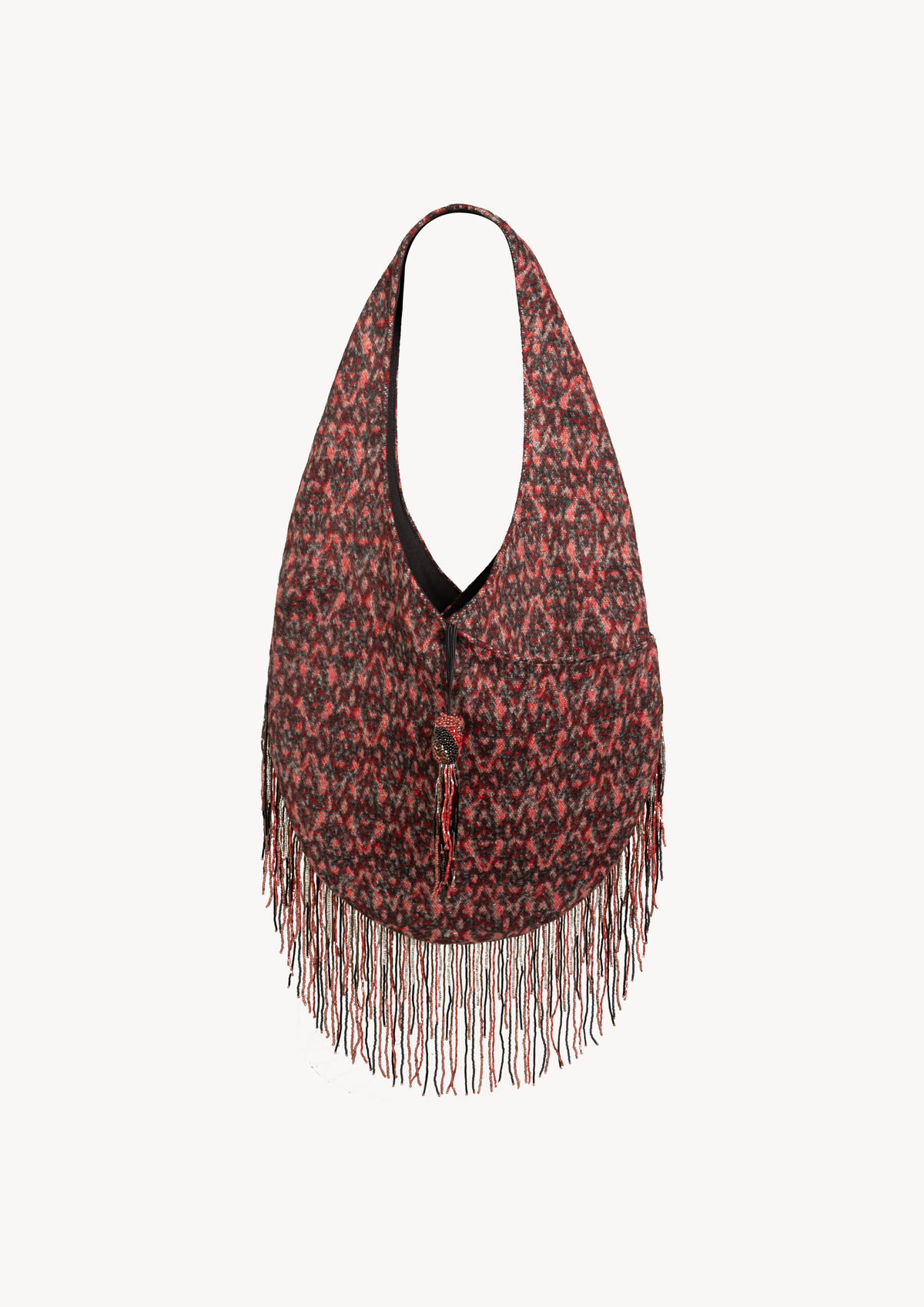 RED FRINGE TASSEL BAG