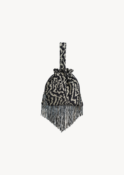 ZEBRA SMALL TASSEL BAG