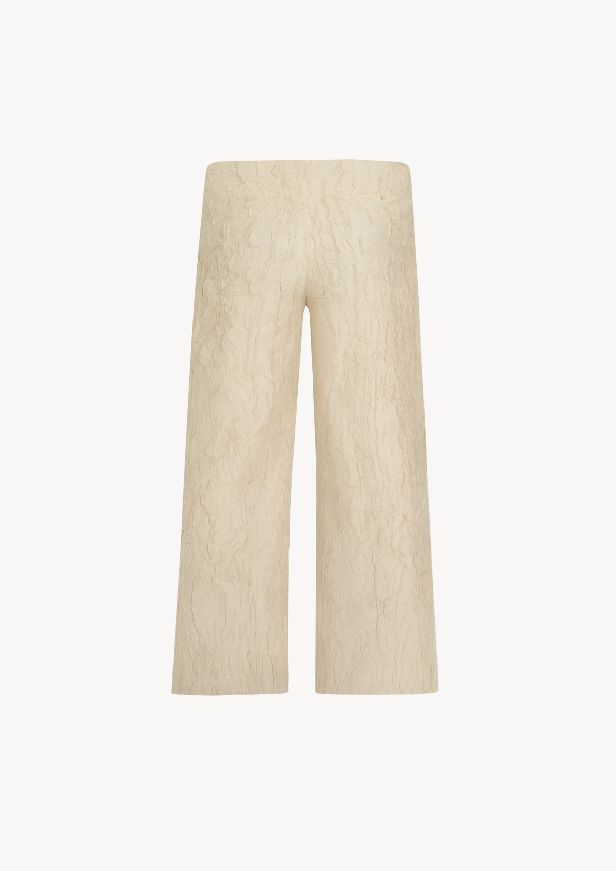 SKYE LOW WAISTED PANTS - CRINKLED CREME
