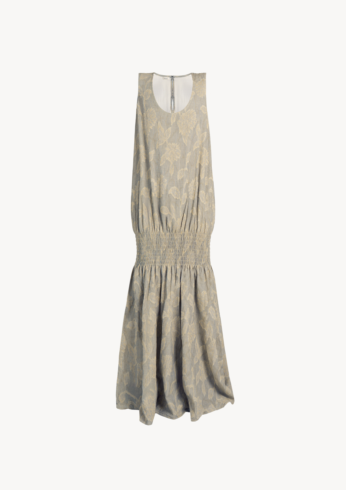 PALOMA DRESS - BLUE FLORAL STRIPES