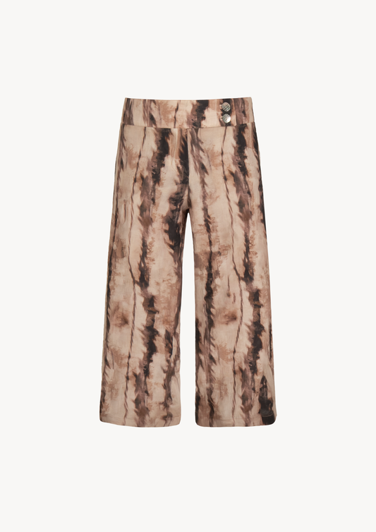 SKYE LOW WAISTED PANTS - BROWN WOOD