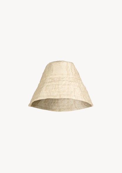 BUCKET HAT - CRINKLED CREME