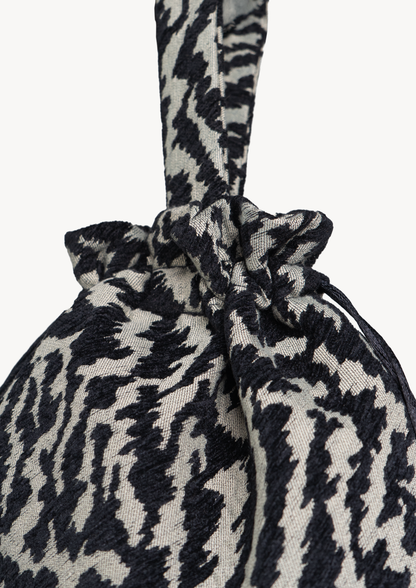 ZEBRA SMALL TASSEL BAG