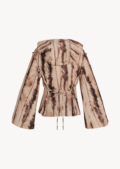 BROOKE HOODIE - BROWN WOOD