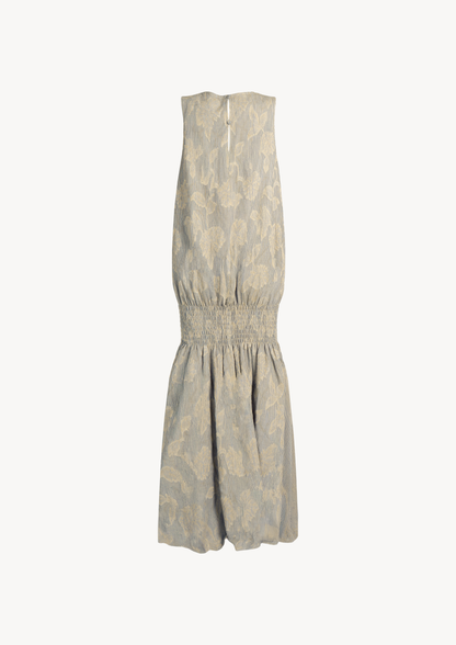 PALOMA DRESS - BLUE FLORAL STRIPES