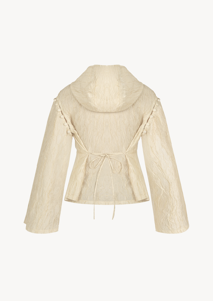 BROOKE HOODIE - CRINKLED CREME