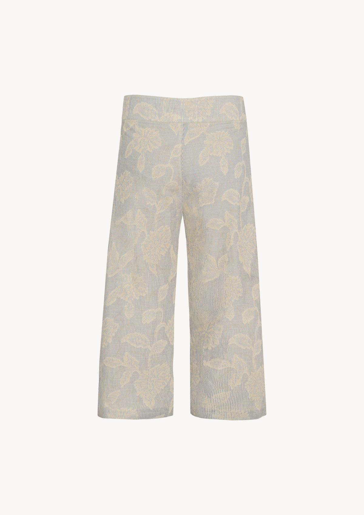 SKYE LOW WAISTED PANTS - BLUE FLORAL STRIPES