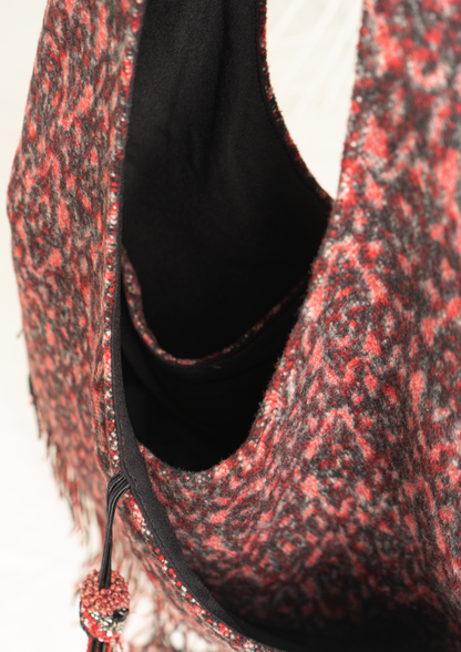 RED FRINGE TASSEL BAG