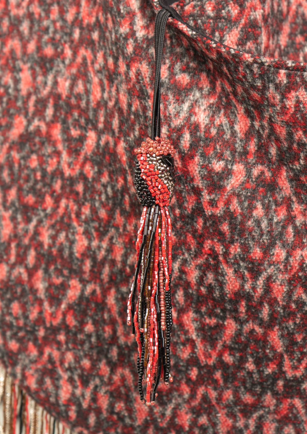 RED FRINGE TASSEL BAG