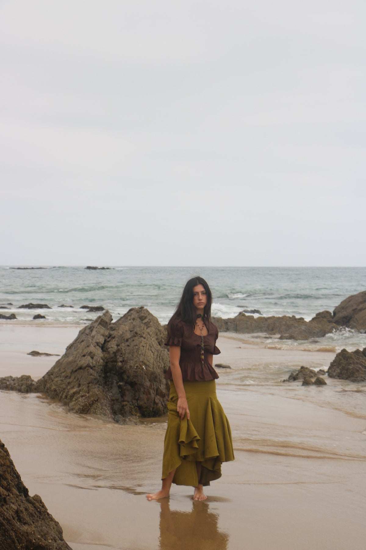 ELIZA SKIRT - OLIVE