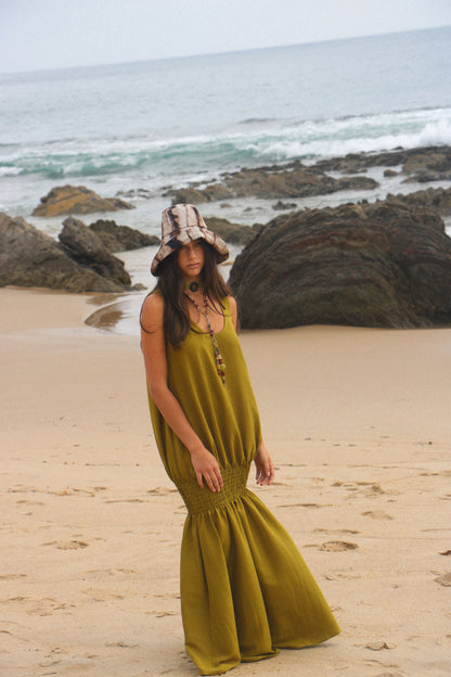 PALOMA DRESS - OLIVE