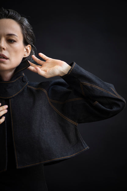 PROTEA DENIM - CROPPED JACKET DENIM